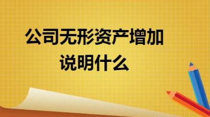 公司無形資產(chǎn)增加說明什么